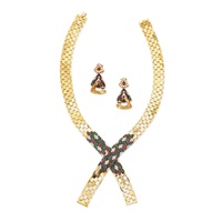 Collier pierres de couleur et diamants | Gem-set 
